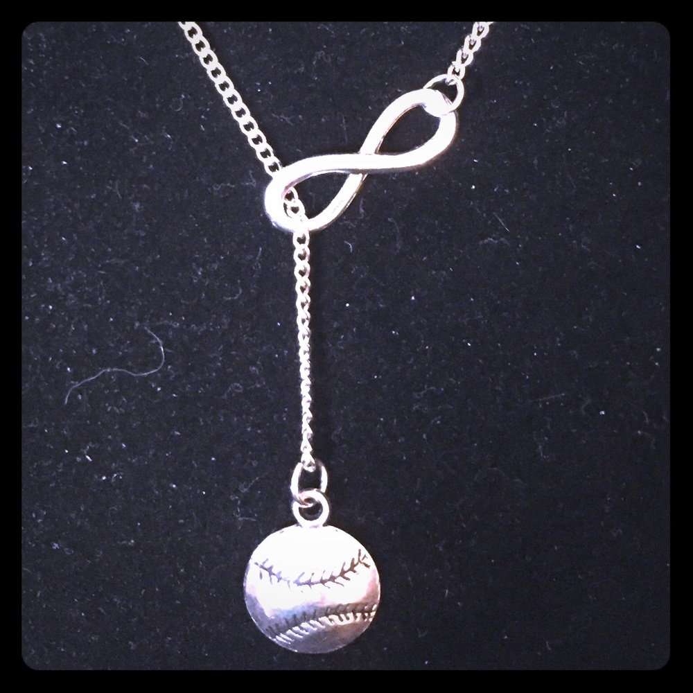🇺🇸 Baseball Silver Infinity Necklace